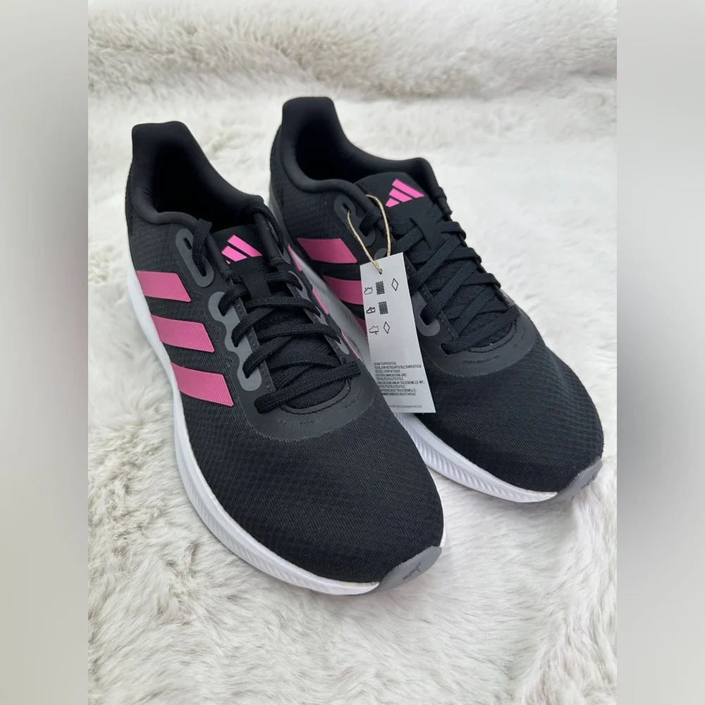 Adidas Women's Run‎ Falcon 3.0 Shoes Size 8.5 NWT Pink Black
